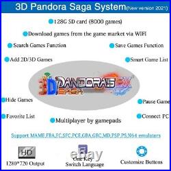 Pandora's Saga EX Box 8000 in 1 3D Wifi DIY Kit Arcade Retro Video Game Console