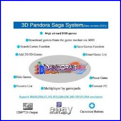 Pandoras Box 2021 3d Ex2 Saga 8000 Games Retro Games Console Wifi/ethernet