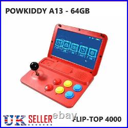 Powkiddy A13 Retro Game Console Machine Flip Top Portable Arcade 10.1 Screen