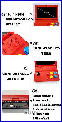 Powkiddy A13 Retro Game Console Machine Flip Top Portable Arcade 10.1 Screen