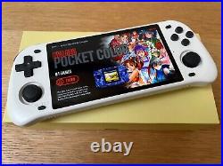 Powkiddy RGB10 MAX 2 Retro Handheld Game 5'' Console 128gb WHITE with Case UK