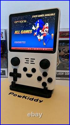 Powkiddy RGB20s 128gb Retro Games Console. 21,000+ Games. UK Seller White