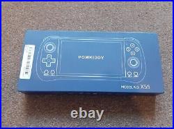 Powkiddy x55 white handheld games console 16GB + 128GB arcade retro style