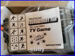Prinztronic Tournament Ten De Luxe Video TV Game 1970s Retro Gaming Console Prinztronic Tournament Ten De Luxe Video TV Game 1970s Retro Gaming Console