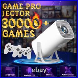 Projector arcade retro Game Console 64GB android wifi dual wireless controller Projector arcade retro Game Console 64GB android wifi dual wireless controller