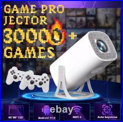 Projector arcade retro Game Console 64GB android wifi dual wireless controller