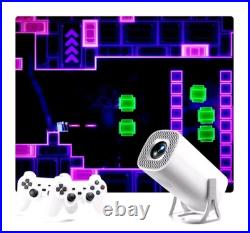 Projector arcade retro Game Console 64GB android wifi dual wireless controller