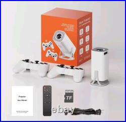 Projector arcade retro Game Console 64GB android wifi dual wireless controller