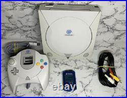 REFURBISHED Sega Dreamcast Retro Video Game Console 1 Controller VMU & Leads