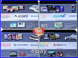 RES EVO Retro Gaming Console 64gb SNES megadrive Ps1 n64 Emulator Retropie Pi 3b