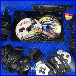 RETRO GREAT BUNDLE Sony PlayStation 2 PS2 Console Memory Card 2x Pads Games