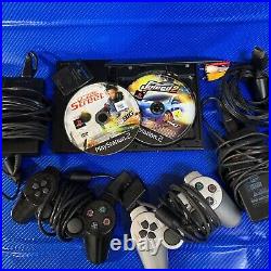 RETRO GREAT BUNDLE Sony PlayStation 2 PS2 Console Memory Card 2x Pads Games