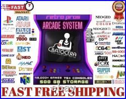 RETRO PRO ARCADE Multi-Console Game System, 500gb, 75+ Consoles, Plug & Play