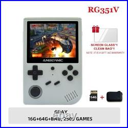 RG351V Handheld Game Player 2500 Classic Games IPS Screen 64G Card RK3326 Retro