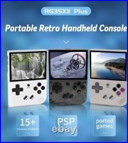 RG35XX Plus Retro Handheld Game Console Linux 3.5inch IPS Screen with 64G Card