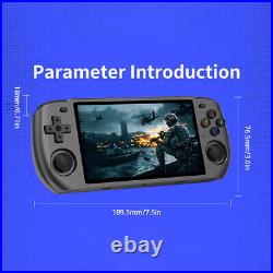 RGB10 MAX3 Handheld Retro Video Game Console 5.0 Inch IPS Screen(Black 16G)