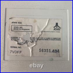 Rare Atari 1050 Disk Drive inc. PSU Used Working Vintage Retro Gaming Console Rare Atari 1050 Disk Drive inc. PSU Used Working Vintage Retro Gaming Console