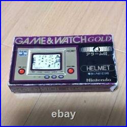 Rare Game Watch Gold Helmet Cn-07 Nintendo Showa Retro