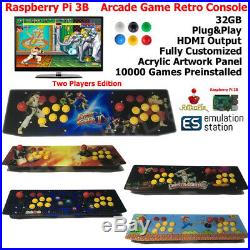 Raspberry Pi 3 B Arcade Game Retro Console Acrylic Artwork Panel Plug & Play