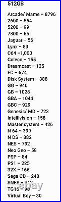 Raspberry Pi 4 (4GB RAM) Retro Gaming Console with (512GB) SD + Controller & More