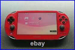 Red PS Vita OLED 64GB with Vita/PSP/PS1 and Retro Games