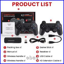 Retro 4K HD Video Game Console Wireless Controller 256G 50000 Games Free Deliery