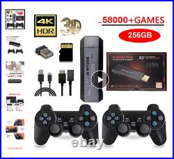 Retro 4K HD Video Game Console Wireless Controller 256G 50000 Games Free Deliery