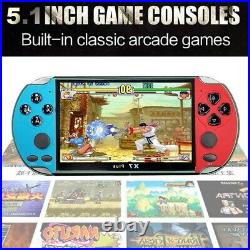 Retro Classic Game Console Handheld Portable 1000 Built-in 5.1 Inch Games
