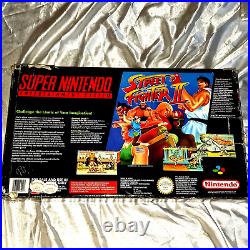 Retro Game Super Nnintendo Snes Pal Street Fighter II Console