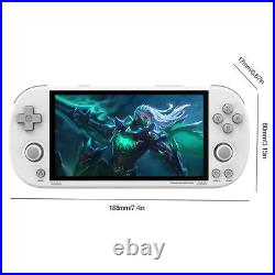 Retro Handheld Video Game Console 4.96 Inch Screen for Kids and Adult (White)