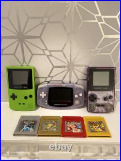 Retro Nintendo Bundle! 2 Game Boy color & 1 Game Boy Advance & 4 Pokémon games