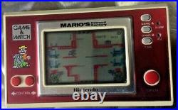 Retro Nintendo Game & Watch Marios Cement Factory Game Console Mint/Clean Cond