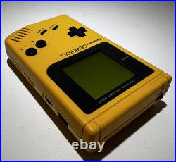 Retro Nintendo GameBoy Yellow Console Handheld WORKING