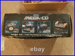 Retro Sega Mega Cd 1 (Mk1) Boxed with manual and games bundle tested working
