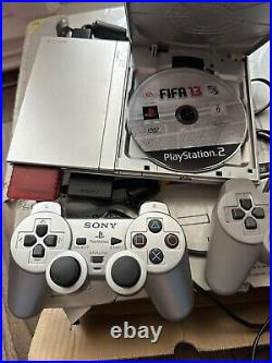 Retro Sony SCPH-75003SS PlayStation 2 Slimline Console Silver Bundle Fifa2013