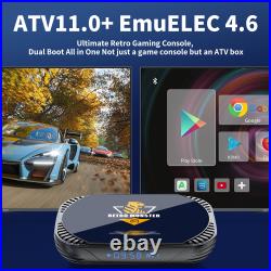 Retro Video Game Console EmuELEC 4.6+ATV 11 S905X4 48000+Games with 70+Emulators