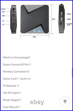Retro Video Game Console Super Console X2 Pro with 90000 Video Games for PS1/DC