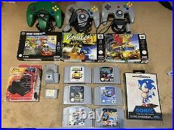 Retro Vintage Gaming Bundle Including Extra N64 Controllers And N64 Games
