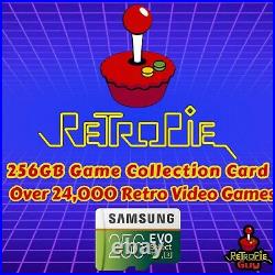 RetroPie Guy Retro Ultimate 256GB Package Raspberry Pi 4 Console Games Cables