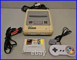 SNES Super Nintendo Console Controller + Super Mario All Stars Retro Gaming