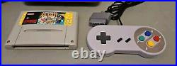 SNES Super Nintendo Console Controller + Super Mario All Stars Retro Gaming