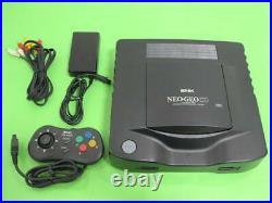 SNK NEO GEO CD Black Console Set Tested Working Retro Game CD-T01