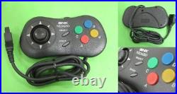 SNK NEO GEO CD Black Console Set Tested Working Retro Game CD-T01