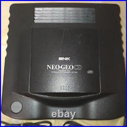 SNK NEO GEO CD console set black used work retro game japan import NTSC-J JP