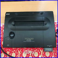 SNK Neo Geo AES Black Console and controller Retro video game console Tested