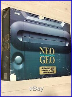 SNK Neo Geo AES Neogeo Japan Retro Console Boxed Gaming Arcade System Tested OK