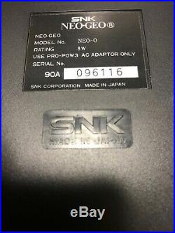 SNK Neo Geo AES Neogeo Japan Retro Gaming FULL SET Arcade Game Tested OK