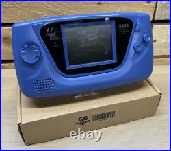 Sega Game Gear Console New IPS V5 Screen Blue Rehsell Handheld Retro VGC Sega Game Gear Console New IPS V5 Screen Blue Rehsell Handheld Retro VGC