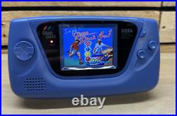 Sega Game Gear Console New IPS V5 Screen Blue Rehsell Handheld Retro VGC Sega Game Gear Console New IPS V5 Screen Blue Rehsell Handheld Retro VGC