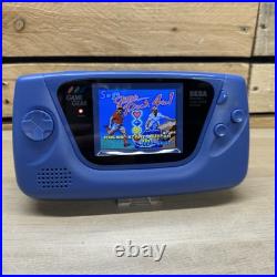 Sega Game Gear Console New IPS V5 Screen Blue Rehsell Handheld Retro VGC Sega Game Gear Console New IPS V5 Screen Blue Rehsell Handheld Retro VGC